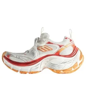 10XL Sneaker’lar “Beyaz, Kırmızı ve Turuncu File, TPU ve Kauçuk” 792778W2MV29670