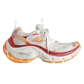 10XL Sneaker’lar “Beyaz, Kırmızı ve Turuncu File, TPU ve Kauçuk” 792778W2MV29670