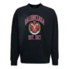 1917 Kuruluşlu Üniversite Logolu Baskılı Bisiklet Yaka Sweatshirt “Siyah” 676629TLV901076