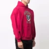 1917 Kuruluşlu Üniversite Logolu Baskılı Kapüşonlu Sweatshirt Geniş Kesim “Kırmızı” 675003TLV906163