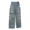 24SS Fermuarlı 2 Yönlü Denim Cargo Pantolon “Mavi” 773759TPW534868