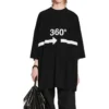 360 Tubular Tişört Oversized “Siyah” 720501TNVD51070
