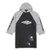 3B Şablonlu Kapüşonlu Raglan Tişört Oversized “Siyah” 790403TQVT51083