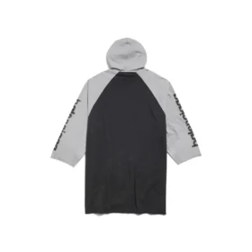 3B Şablonlu Kapüşonlu Raglan Tişört Oversized “Siyah” 790403TQVT51083