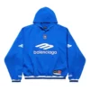 3B Futbol Polo Kapüşonlu Sweatshirt “Kraliyet Mavisi Beyaz” 827939TTVQ84701