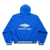 3B Futbol Polo Kapüşonlu Sweatshirt “Kraliyet Mavisi Beyaz” 827939TTVQ84701