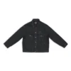 3B Sports Icon Denim Ceket Geniş Kesim “Siyah” 704298TBP471029