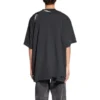 3B Sports Icon Onarılmış Oversized Tişört “Yıkanmış Siyah” 704056TMVA59034