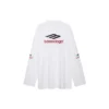 3B Sports Icon Uzun Kollu Oversized Tişört “Beyaz Siyah Kırmızı” 720250TPVD79065