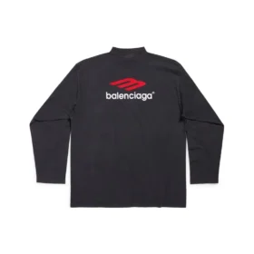 3B Sports Icon Uzun Kollu Tişört Oversized “Siyah Kırmızı Beyaz” 720250TPVD71470