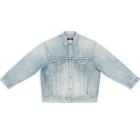 3B Sports Vintage Denim Ceket Geniş Kesim “Açık Mavi” 704299TJW798469