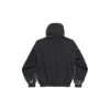 3B Stencil Kapüşonlu Sweatshirt Orta Kesim “Siyah” 767877TQVT71083