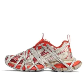 3XL Extreme Dantel Sneaker’lar “Turuncu Bej File ve Poliüretan” 778698W3XLL7597