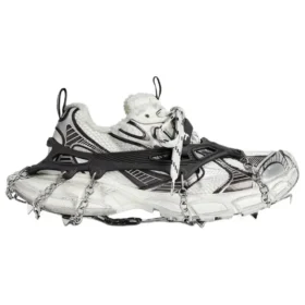 3XL Kayak Spor Sneaker’ları “Beyaz Siyah File” 766033W3XR39710
