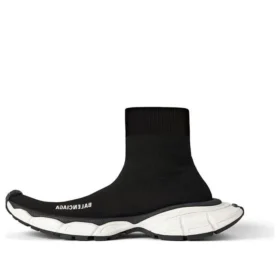 3XL Çoraplı Sneaker’lar “Siyah Geri Dönüştürülmüş Örme” 758483W2DG11090
