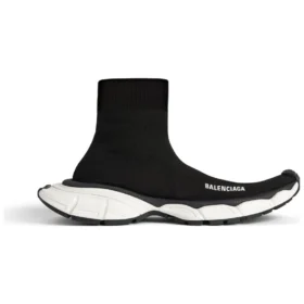 3XL Çoraplı Sneaker’lar “Siyah Geri Dönüştürülmüş Örme” 758483W2DG11090