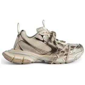 3XL Sneaker’lar “Bej File ve Poliüretan” 734734W3XL59110