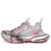 3XL Sneaker’lar “Beyaz, Gri ve Pembe File ve Poliüretan” 734731W3XL59050