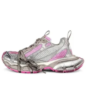 3XL Sneaker’lar “Beyaz, Gri ve Pembe File ve Poliüretan” 734731W3XL59050