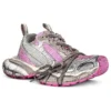 3XL Sneaker’lar “Beyaz, Gri ve Pembe File ve Poliüretan” 734731W3XL59050