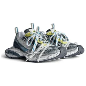 3XL Sneaker’lar “Beyaz Mavi Sarı File” 734734W3XL59047
