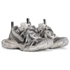 3XL Sneaker’lar “Beyaz ve Siyah File ve Poliüretan” 734734W3XL49710