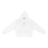 5:20 Grafik Kapüşonlu Sweatshirt “Beyaz Yeşil” 674986TMVL69164