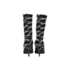 80 mm Monogram Logolu Spandeks Çizmeler “Siyah” 549784W1P601264