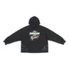 90/10 Geniş Kesim Kapüşonlu Sweatshirt “Yıkanmış Siyah” 674986TMVH41055