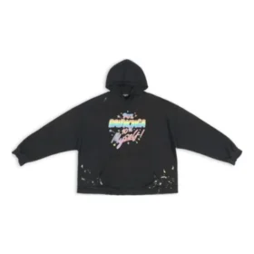 90/10 Geniş Kesim Kapüşonlu Sweatshirt “Yıkanmış Siyah” 674986TMVH41055 90/10 Geniş Kesim Kapüşonlu Sweatshirt “Yıkanmış Siyah” 674986TMVH41055