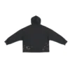 90/10 Geniş Kesim Kapüşonlu Sweatshirt “Yıkanmış Siyah” 674986TMVH41055