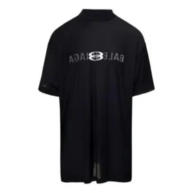 AI Logo Inside Out Oversized Tişört “Siyah Soluk” 787358TQVJ41569