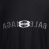 AI Logo Inside Out Oversized Tişört “Siyah Soluk” 787358TQVJ41569