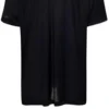 AI Logo Inside Out Oversized Tişört “Siyah Soluk” 787358TQVJ41569