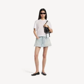 Açık mavi kadın skort