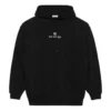 Alfabe Desenli Uzun Kollu Kapüşonlu Sweatshirt Siyah 578135TJVE11034
