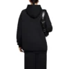 Alfabe Desenli Uzun Kollu Kapüşonlu Sweatshirt Siyah 578135TJVE11034