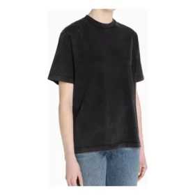 Alfabe Logolu Baskılı Kısa Kollu Unisex Gri 594599THV851140