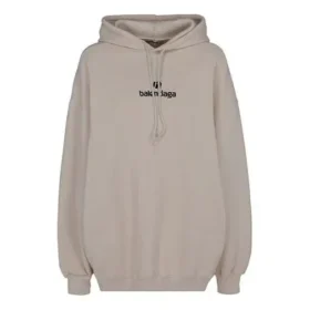 Alfabe Logolu Kapüşonlu Sweatshirt Gri Beyaz 641529TJVB19054 Alfabe Logolu Kapüşonlu Sweatshirt Gri Beyaz 641529TJVB19054