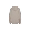 Alfabe Logolu Kapüşonlu Sweatshirt Gri Beyaz 641529TJVB19054