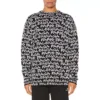 All Over Balenciaga Paris Intarsia Kazak “Siyah Beyaz” 599826T31701070