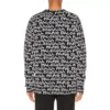 All Over Balenciaga Paris Intarsia Kazak “Siyah Beyaz” 599826T31701070
