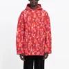 All Over Interlocked BB Kapüşonlu Sweatshirt “Red” 594576THV676400