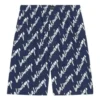 All Over Scribble Şort “Indigo” 672410TLLJ48502