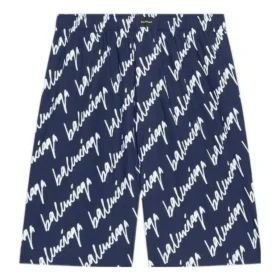All Over Scribble Şort “Indigo” 672410TLLJ48502