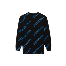 Allover Logo Crewneck Kazak “Siyah Mavi” 625970T31781165