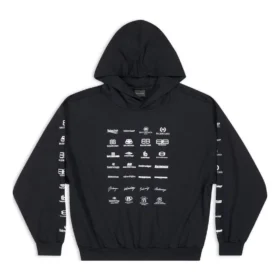 Archives Logos Kapüşonlu Sweatshirt “Siyah” 726241TNVQ81070