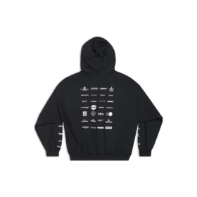 Archives Logos Kapüşonlu Sweatshirt “Siyah” 726241TNVQ81070