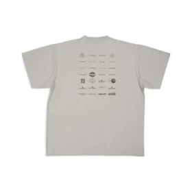 Arşiv Logoları Oversized Tişört “Açık Gri” 712398TNVQ71342 Arşiv Logoları Oversized Tişört “Açık Gri” 712398TNVQ71342