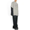 Arşiv Logoları Oversized Tişört “Açık Gri” 712398TNVQ71342